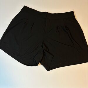 Torrid Wide Leg Studio Crepe Shorts Deep Black